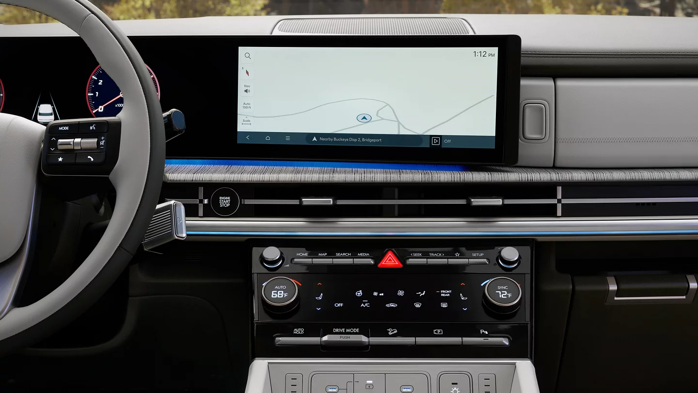 The dashboard of the 2026 Hyundai Santa Fe