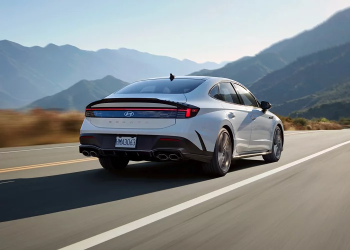 A used Hyundai vehicle on the road