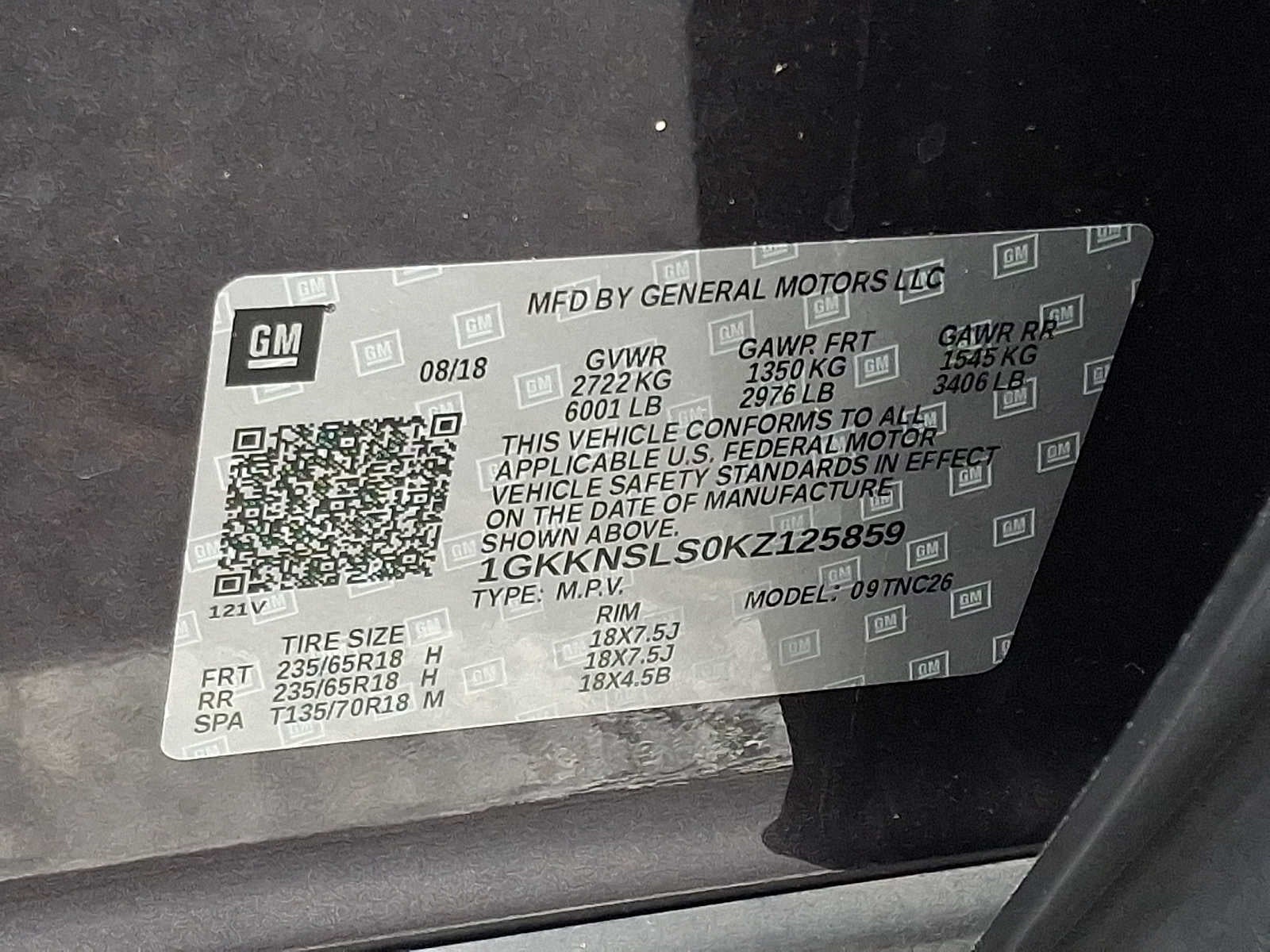 2019 GMC Acadia SLE