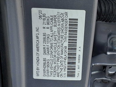 2020 Honda Accord Sedan EX