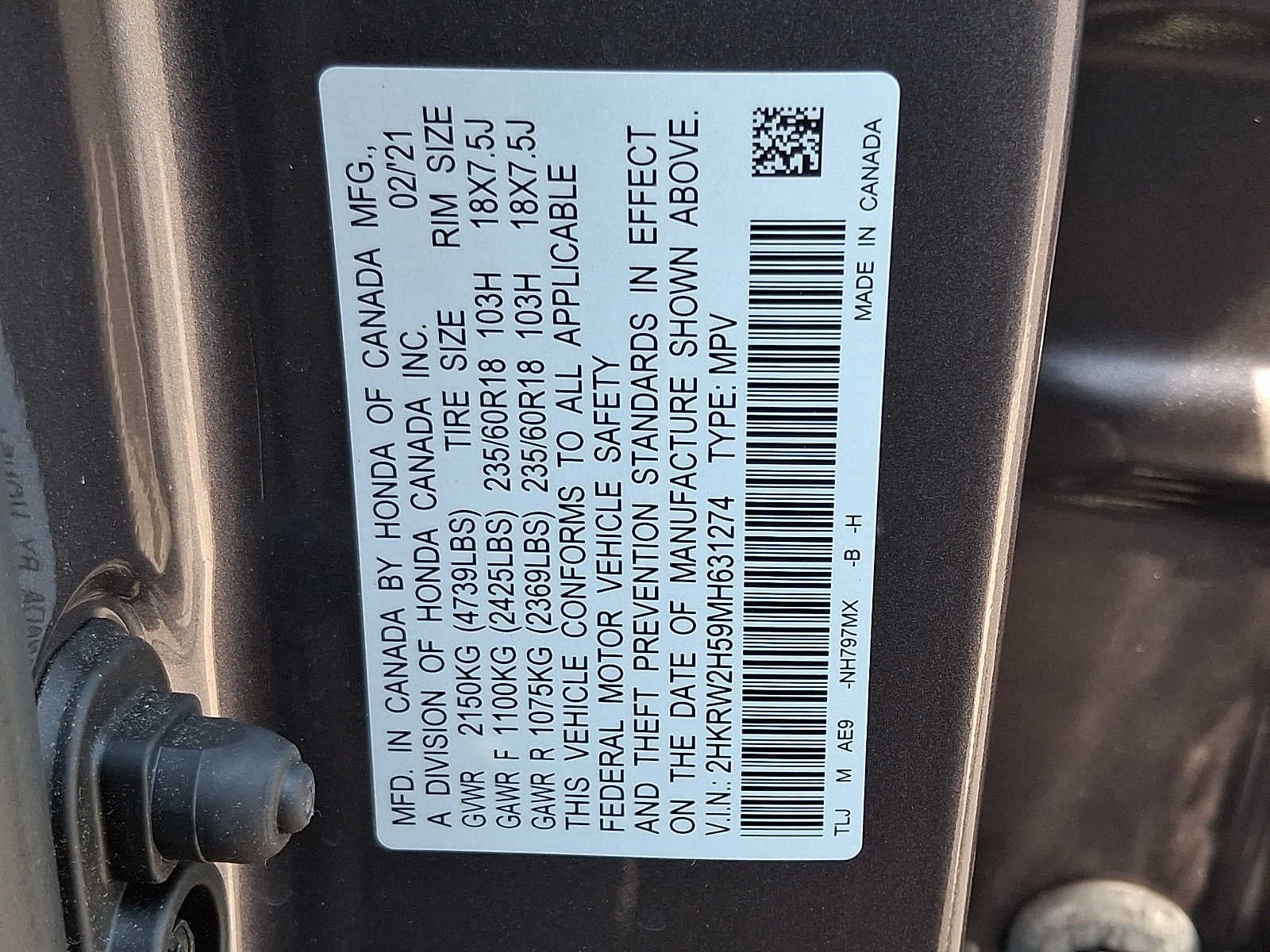 2021 Honda CR-V EX
