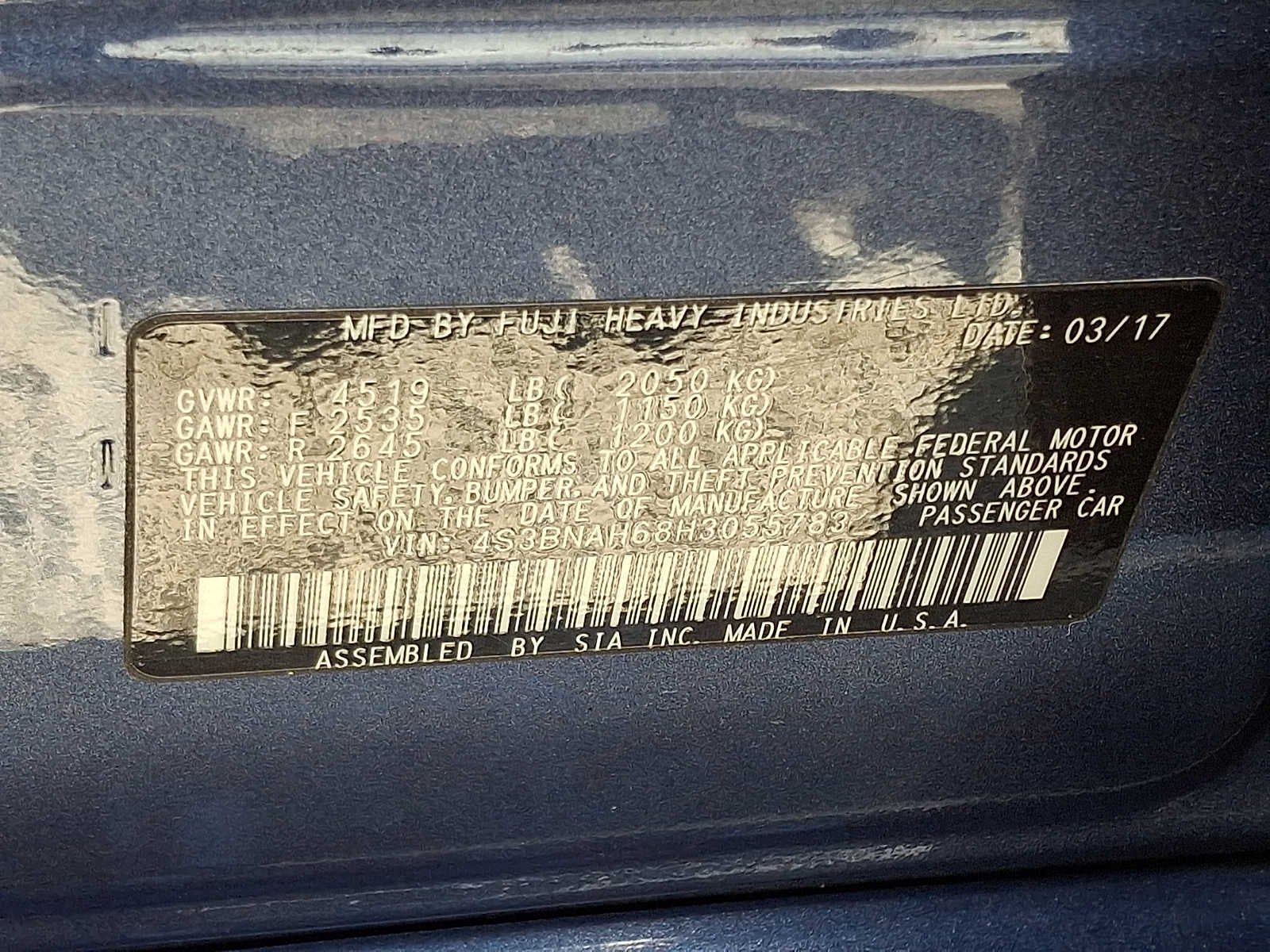 2017 Subaru Legacy Premium