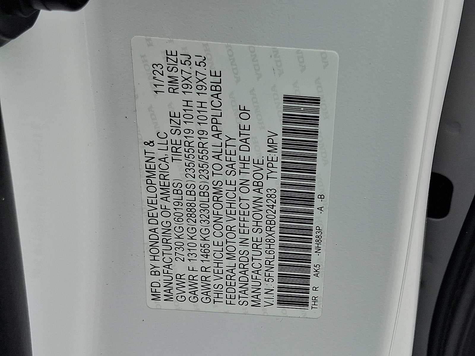 2024 Honda Odyssey Touring