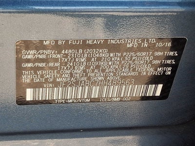 2017 Subaru Forester 2.5i CVT
