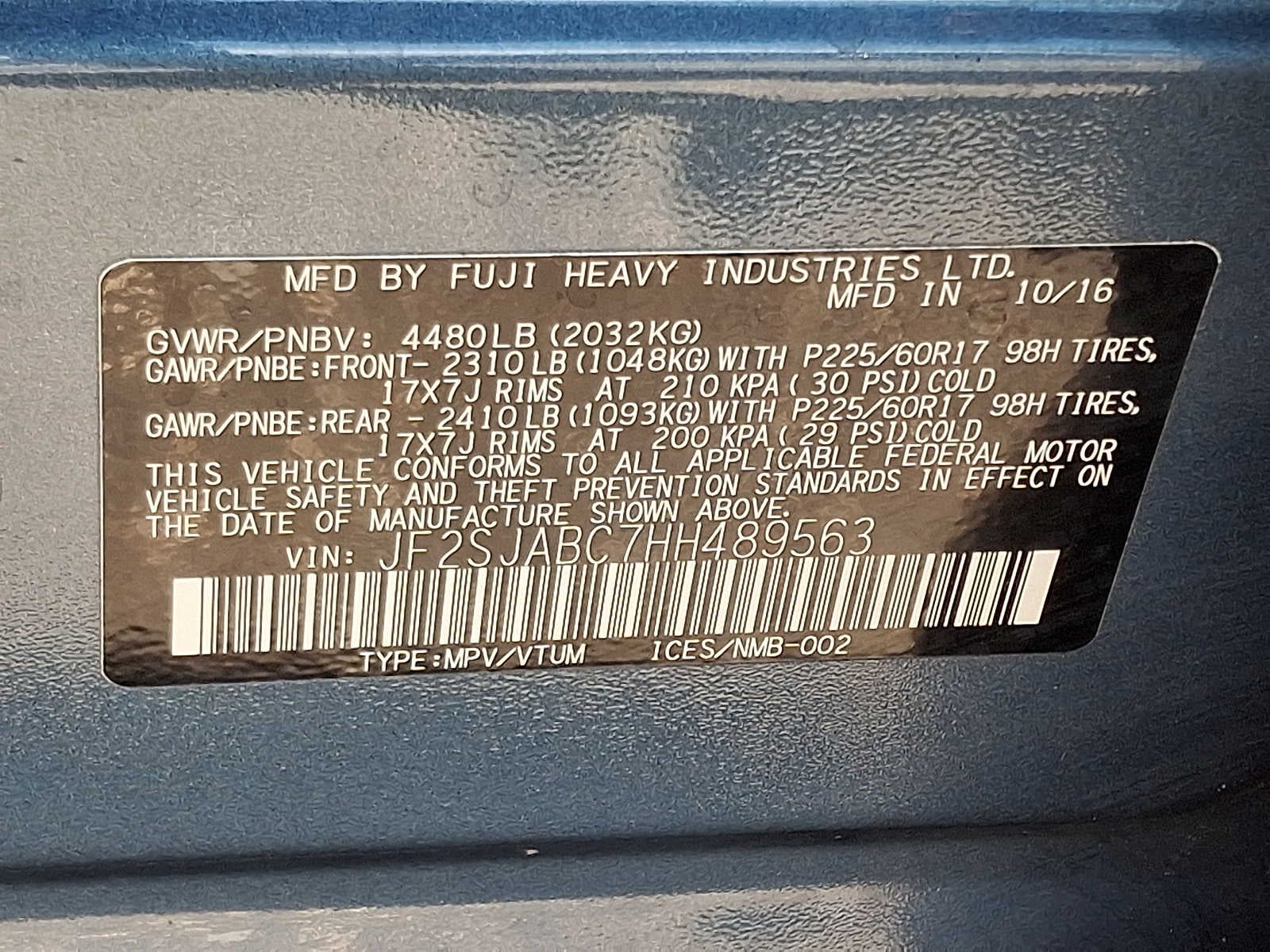2017 Subaru Forester 2.5i CVT