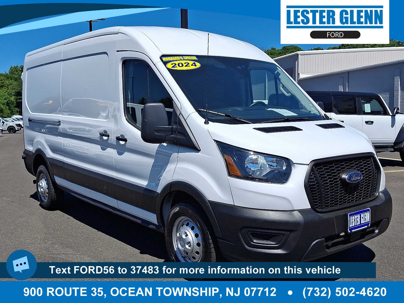 2024 Ford Transit Cargo Van T-250 148" Med Rf 9070 GVWR AWD