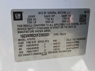 2015 Chevrolet Silverado 1500 LT
