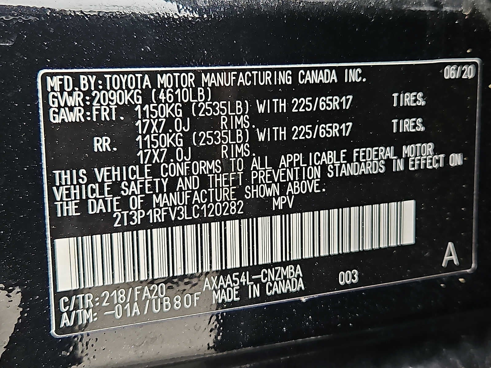 2020 Toyota RAV4 XLE