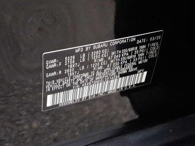 2020 Subaru Outback Limited XT