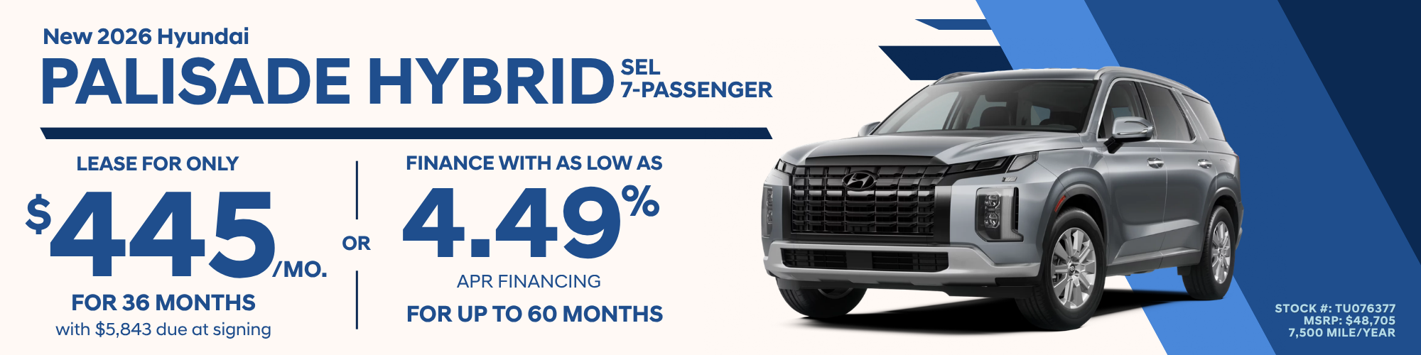 Hyundai Palisade Specials