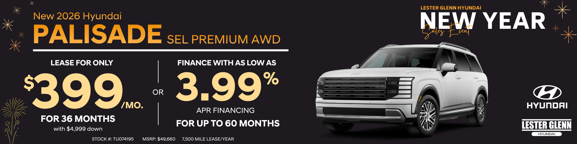 Hyundai Palisade Specials