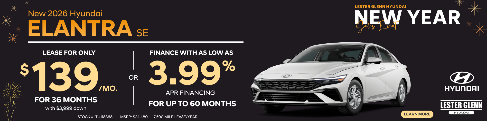  2025 Hyundai Elantra Specials at Lester Glenn Hyundai