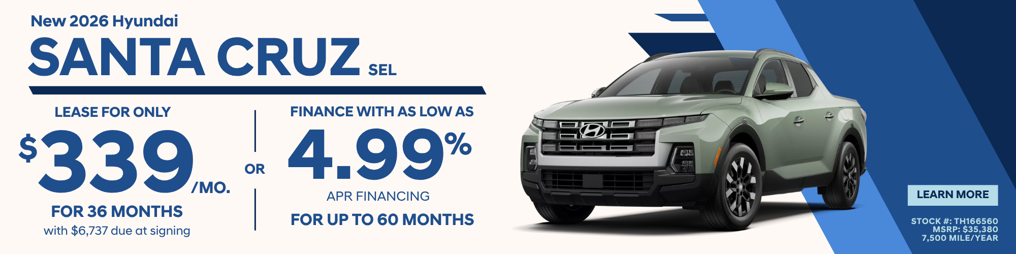 Hyundai Santa Cruz Special Offers