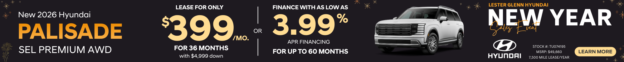 2025 Hyundai Palisade Specials