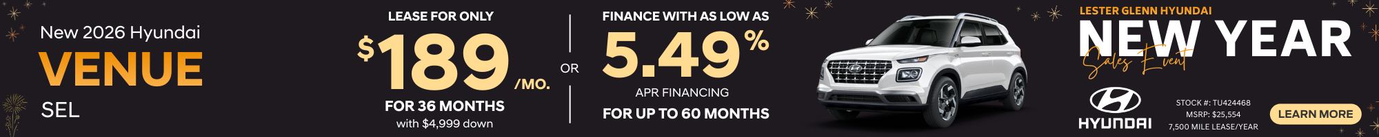 2025 Hyundai Venue Specials