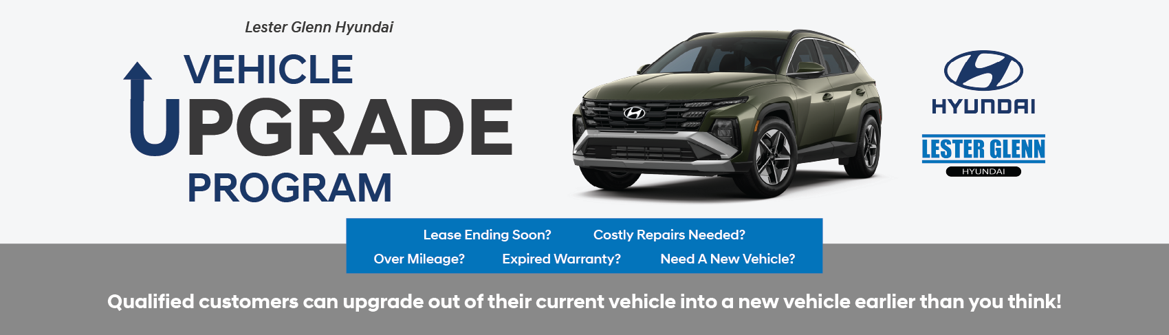 vehicle upgrade program banner