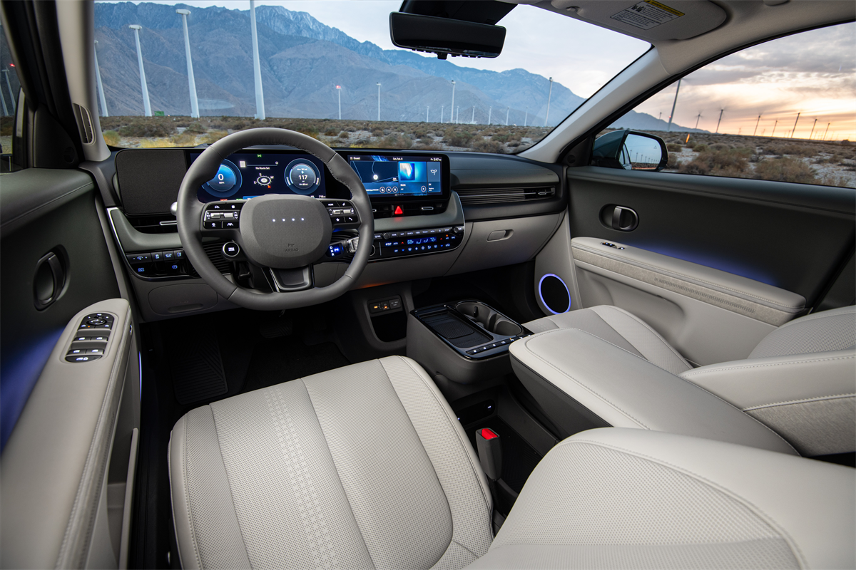 Interior command center and technology features of the 2026 Hyundai IONIQ 5